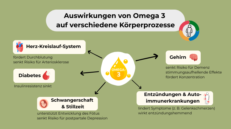 Einfluss Omega-3 auf die Gesundheit